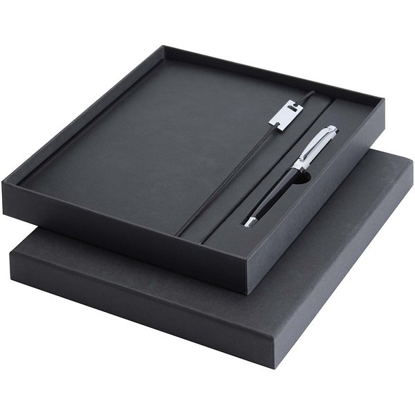 Elegance A5 Hardcover Notizbuch mit Tintenroller Set - Stgan