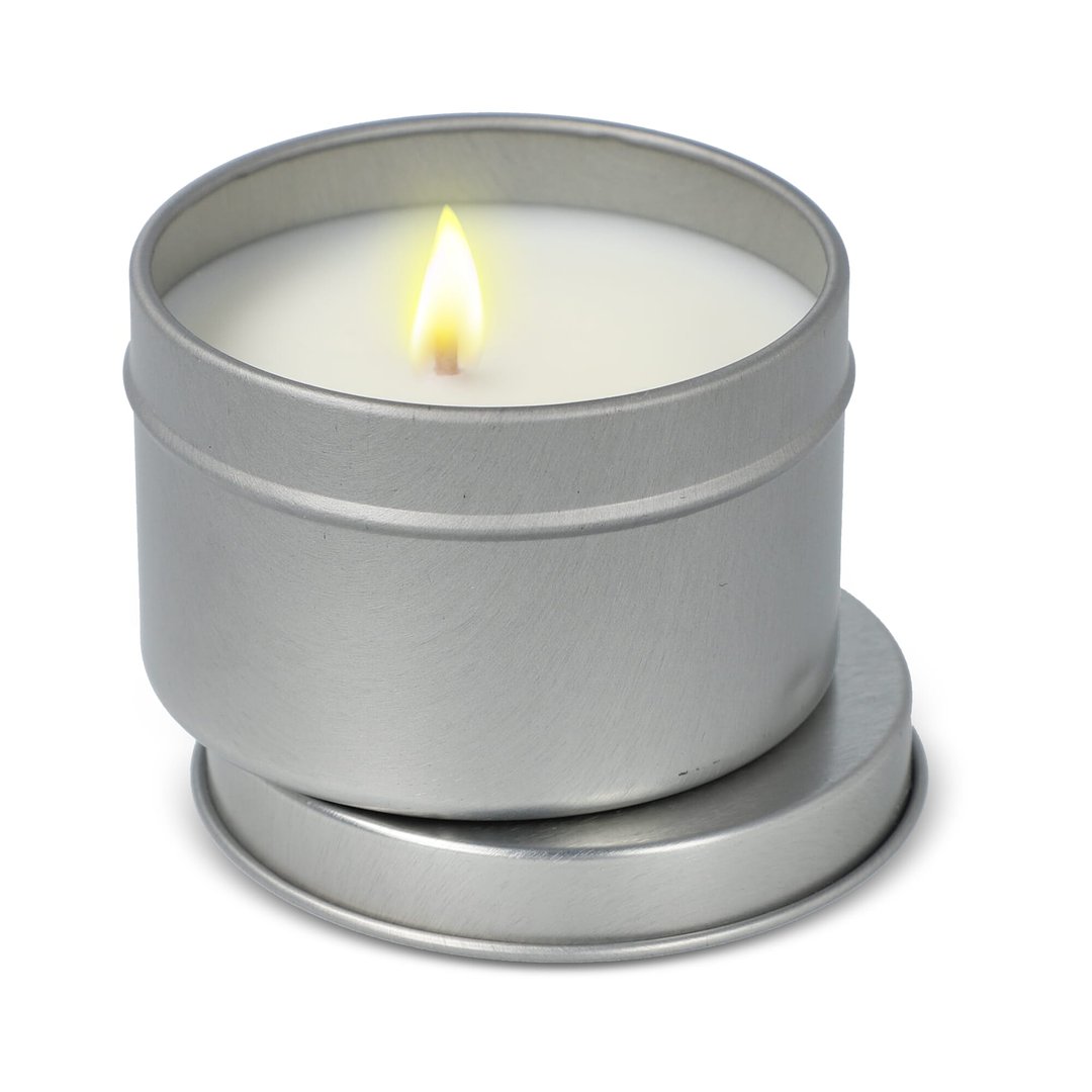 Kirtan-Duftkerze auf Pflanzenbasis in großer recycelter Dose Ellia