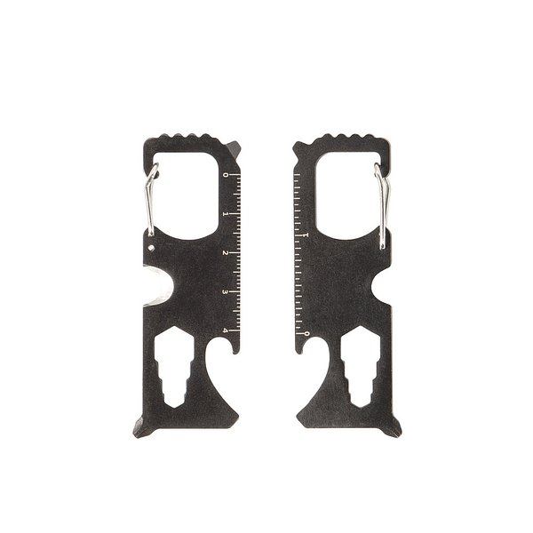 Multifunktionskarte aus Edelstahl mit 8 Funktionen Jonnat