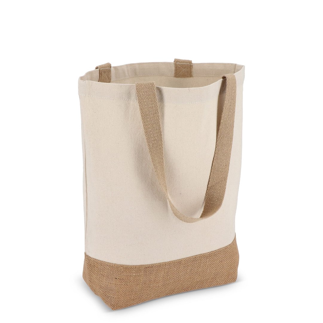 Baumwoll-Jute Tragetasche OEKO-TEX® 41 x 13 x 41cm 320g/m² Adaltik