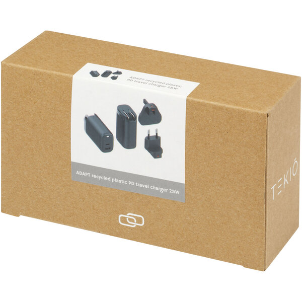 PD-Reise-Ladegerät aus recyceltem Kunststoff 25W - Nestein