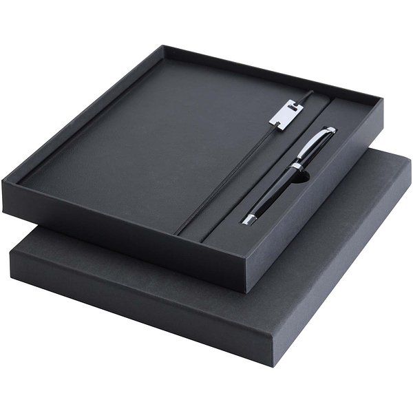 Elegance A5 Hardcover Notizbuch mit Tintenroller Set - Stgan