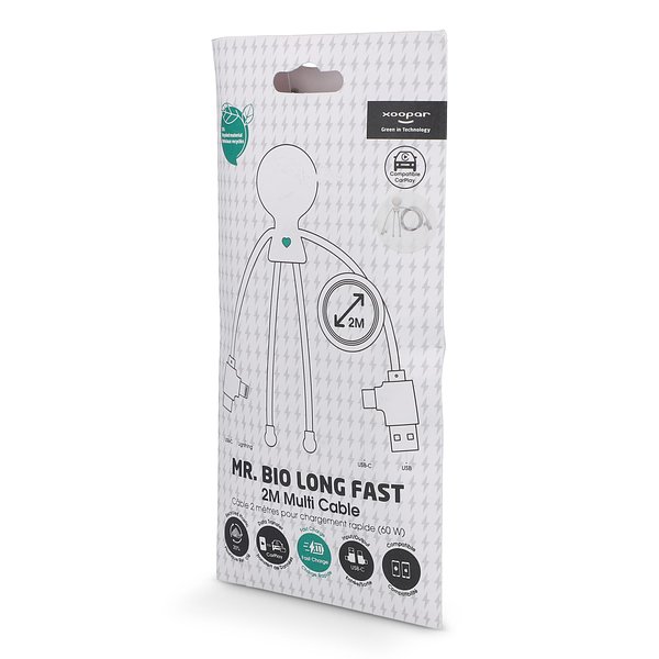 2092 - Herr Bio Lang 60W PD Multi-Ladekabel 2 Meter Aniafen