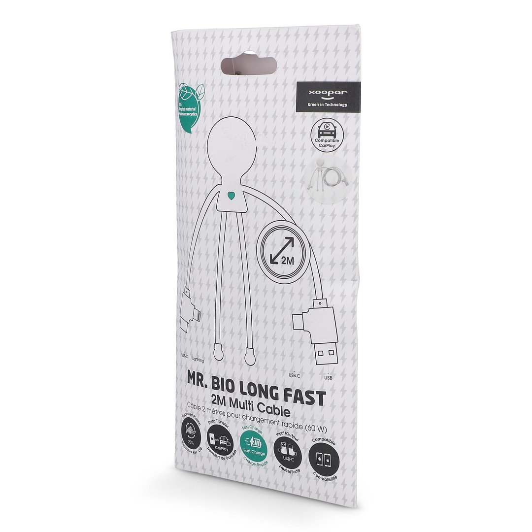 2092 - Herr Bio Lang 60W PD Multi-Ladekabel 2 Meter Aniafen