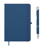 DIN A5 Notizbuch mit Kuli Mingli