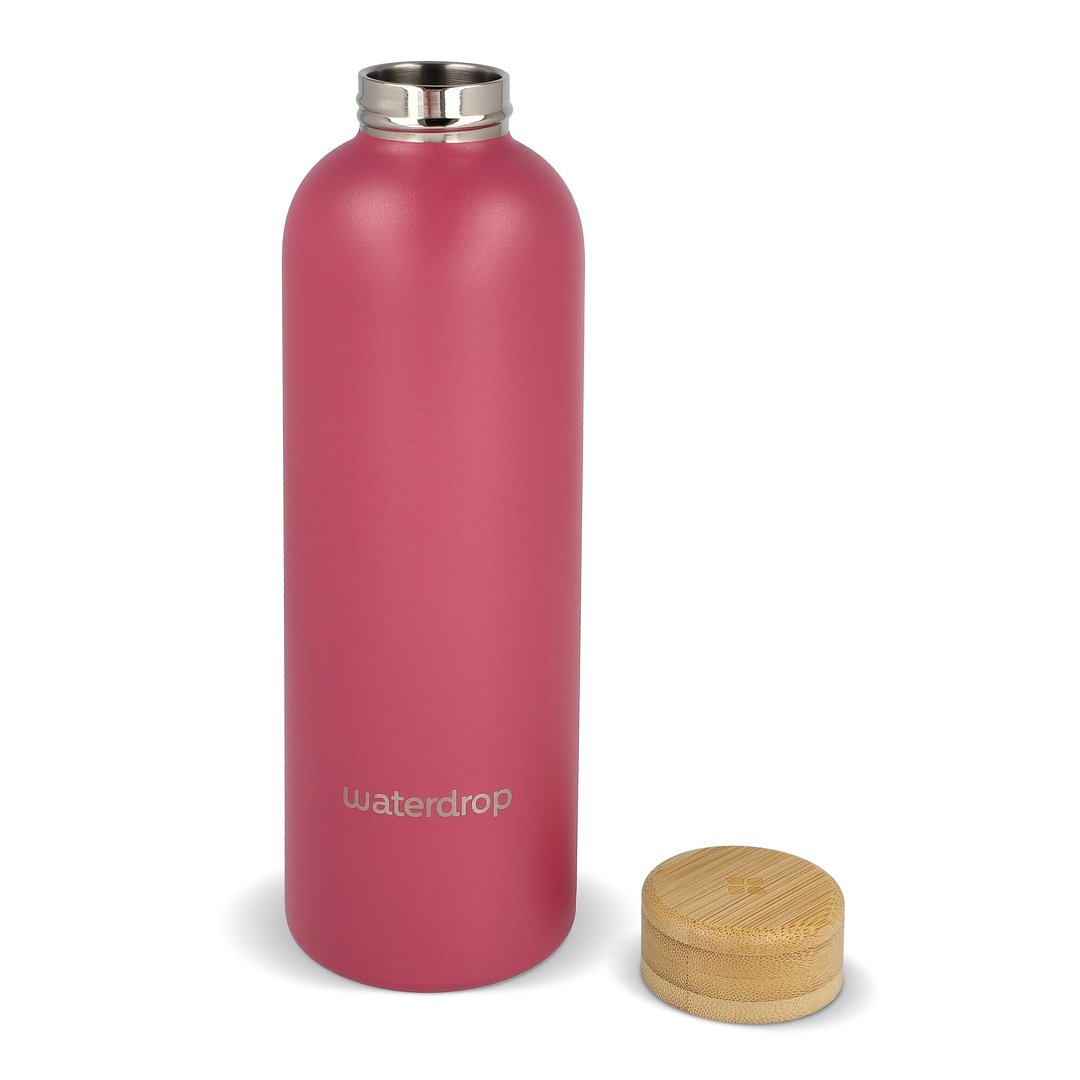 Edelstahlflasche mit Bambusdeckel 600 ml Oriköbi