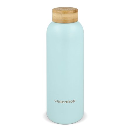 Edelstahlflasche mit Bambusdeckel 600 ml Oriköbi