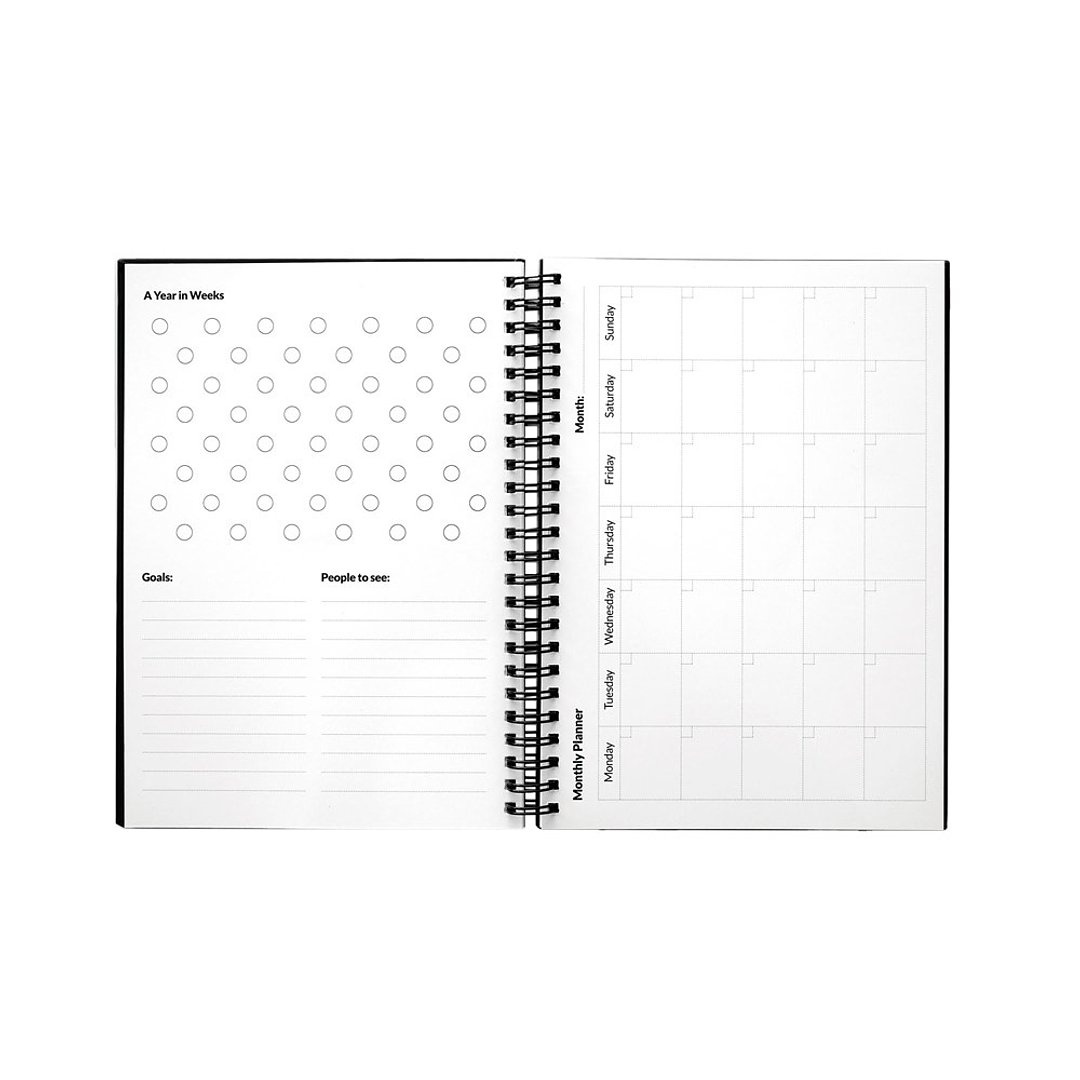 Set bestehend aus einem "Infinity Tagebuch", Reinigungsset, Marker und Markerhalter Leensepel