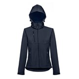 Softshelljacke für Damen, mit abnehmbarer Kapuze Badala