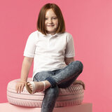 Kinder Weiß Polo-Shirt "keya"