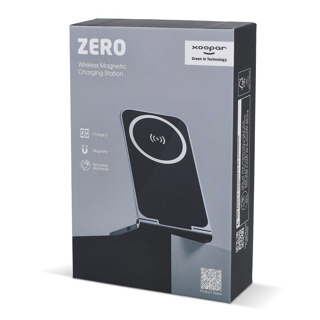 2255 - Zero 2 in 1 Drahtloses Ladegerät Kompatibel mit MagSafe Emervep