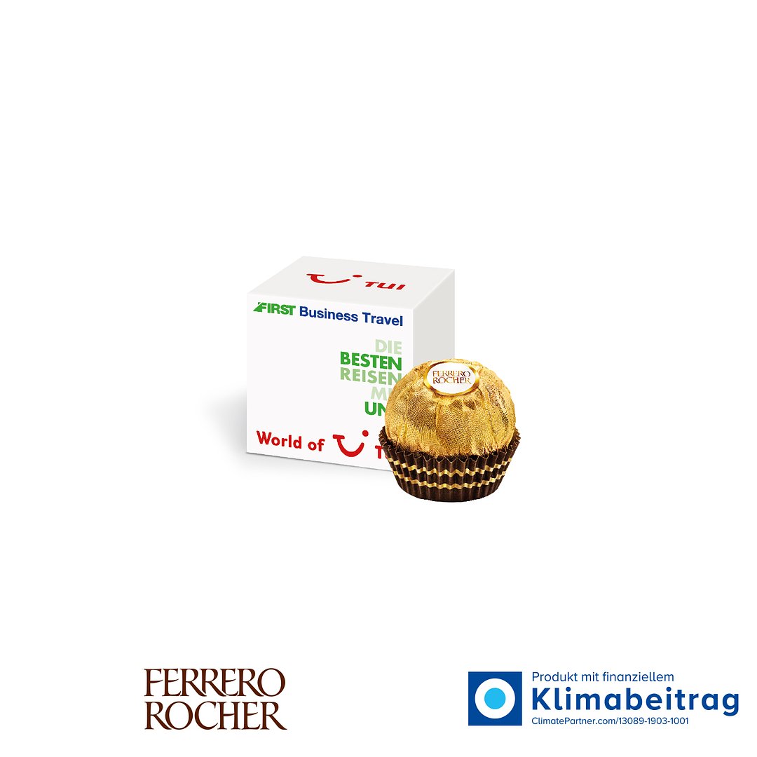 Werbewürfel mit süsser Füllung