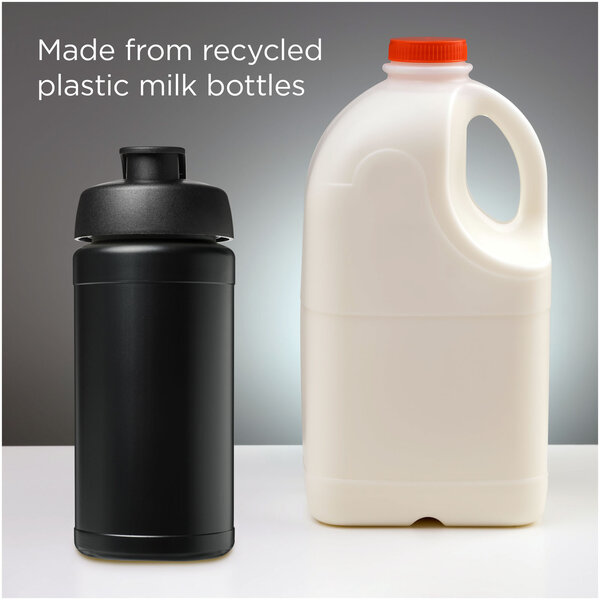 500 ml recycelte Sportflasche mit Klappdeckel - Veivep