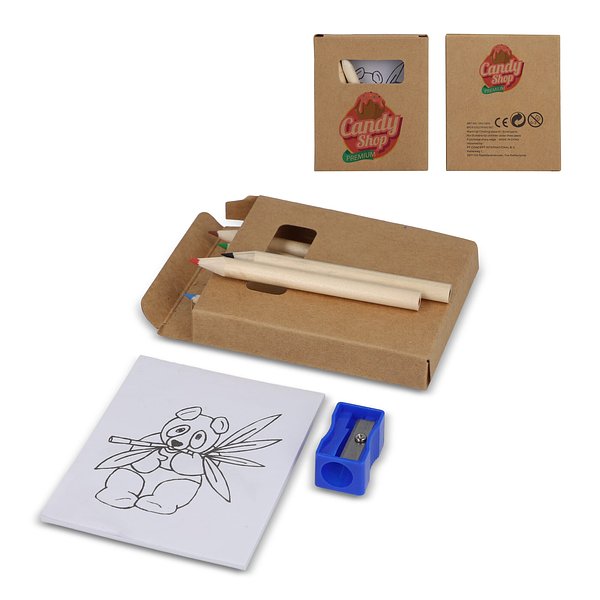 8-teiliges Malset in Kraftkarton Helina