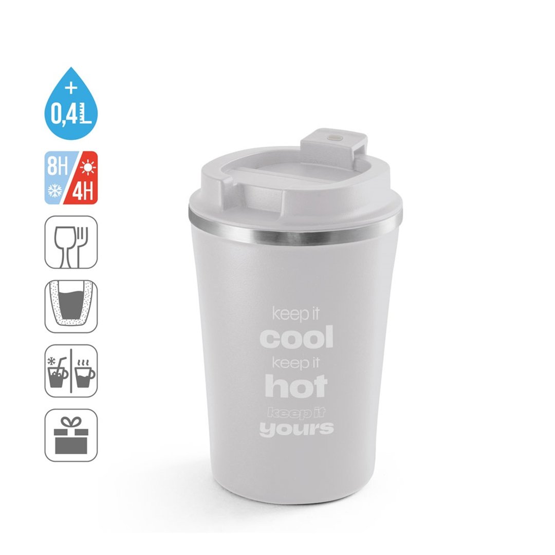 Trinkflasche aus mattiertem Glas 500ml Meningi