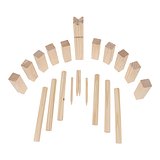 Kubb Spiel aus Holz mit Beutel Renini
