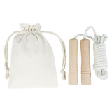 Holz-Springseil im Baumwollbeutel - Loreni