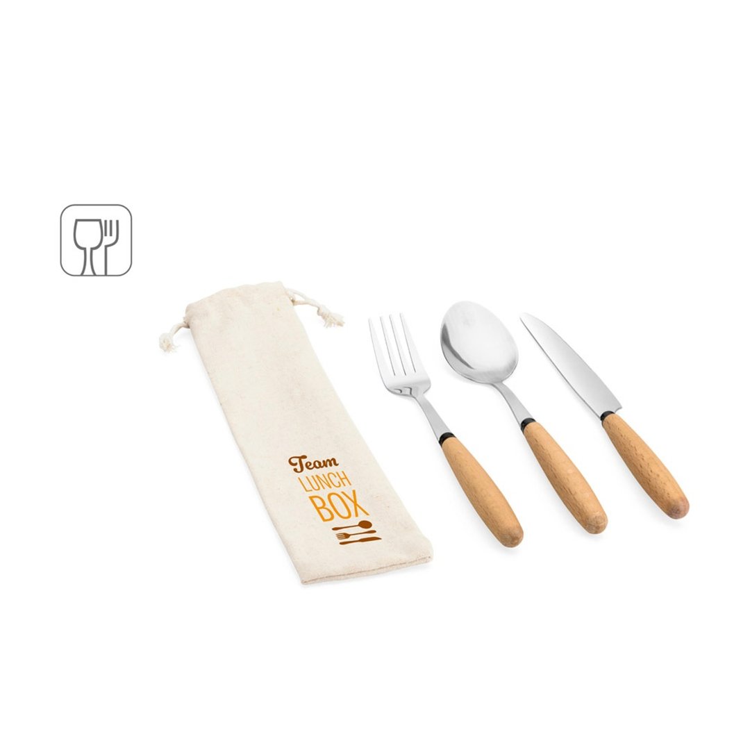 3-teiliges Set aus Akazienholz Ueliun