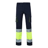 Zweifarbige Stretch-Hose mit mehreren Taschen (240 g/m²), aus Baumwolle (46 %), EME (38 %) und Polyester (16 %) Trineli