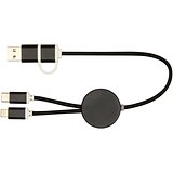 30 cm 5-in-1 Kabel aus recyceltem Kunststoff für Datenübertragung und 27W Schnellladung - Hate