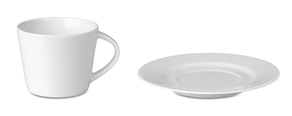 Cappuccino Tasse und Untertasse Waraiteie