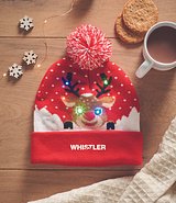 Weihnachtliche Strickmütze LED Benestel