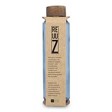 Recycelte Glaswasserflasche ReuuZ mit Holzverschluss 650 ml Frileel