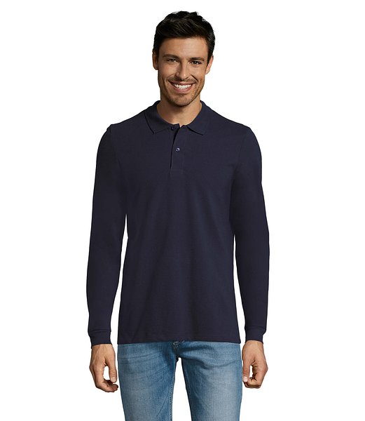 Männer Long-Sleeve Polo 180g Cilgian