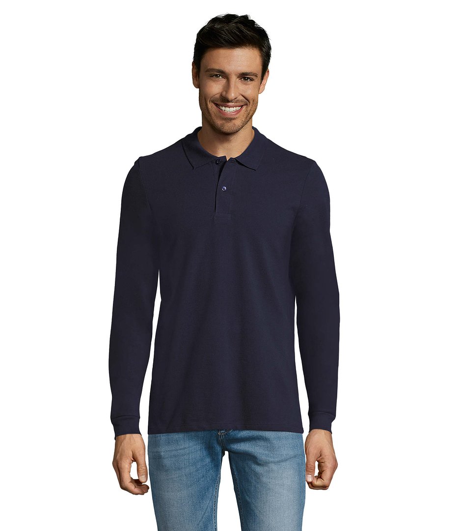 Männer Long-Sleeve Polo 180g Cilgian
