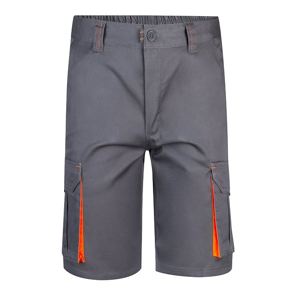 Zweifarbige Stretch-Bermudashorts mit mehreren Taschen (240 g/m²) aus Baumwolle (46 %), EME (38 %) und Polyester (16 %) Altie