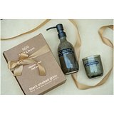 Discovery Seifenspender und Duftkerze ´dunkler Bernstein´-Set, 200 ml (Seifenspender) und 150 g (Duftkerze) - Badan