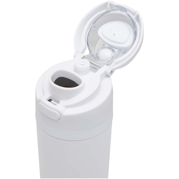 800 ml RCS Trinkflasche aus recyceltem, einwandigem Edelstahl mit Multifunktionsdeckel und Klappstrohhalm - Gillingin