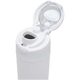 800 ml RCS Trinkflasche aus recyceltem, einwandigem Edelstahl mit Multifunktionsdeckel und Klappstrohhalm - Gillingin