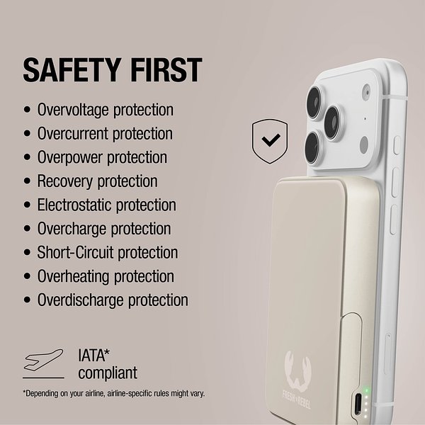 Kabellose Powerbank 10000 mAh kompatibel mit MagSafe Vinatin