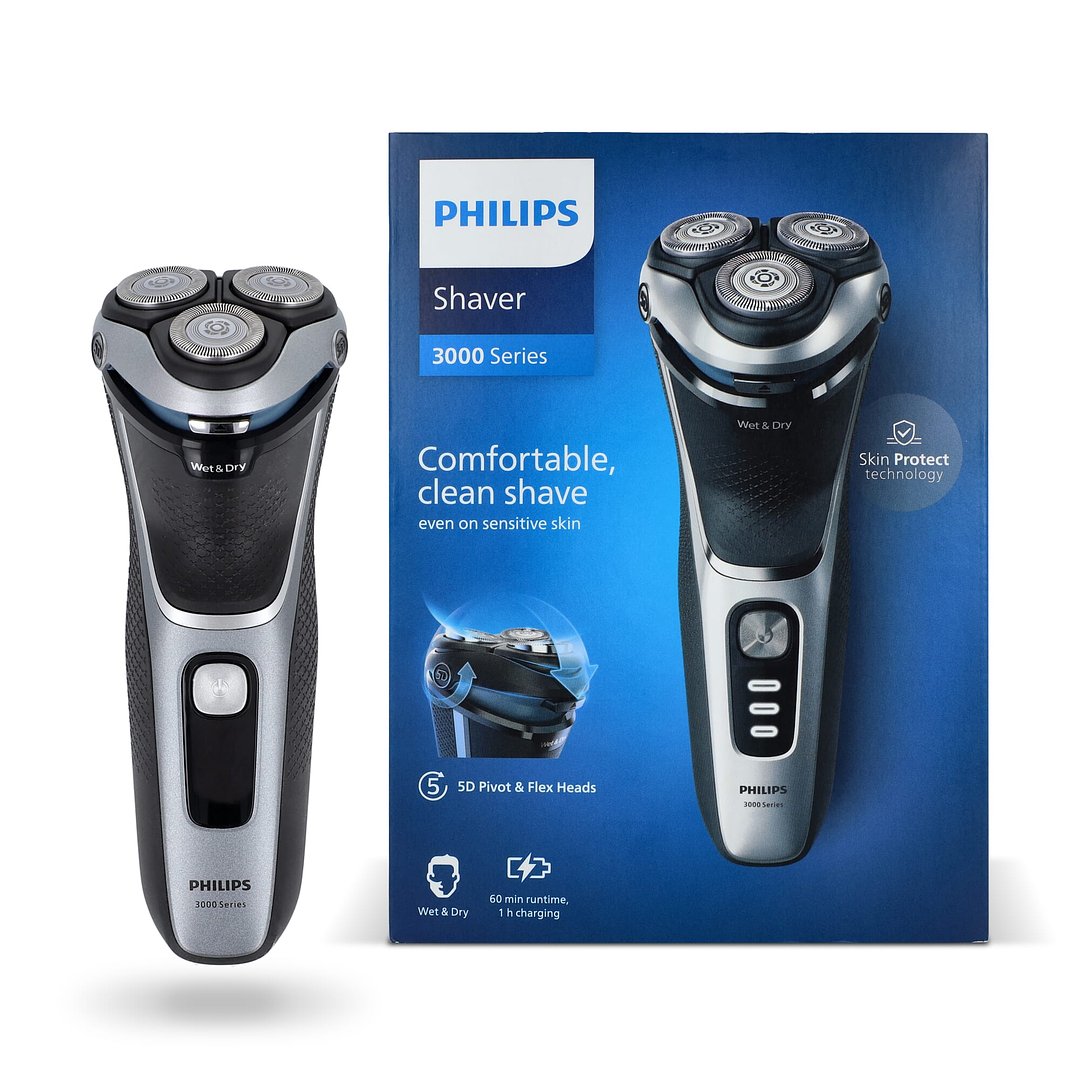Philips elektrischer Nass- und Trockenrasierer Mereng