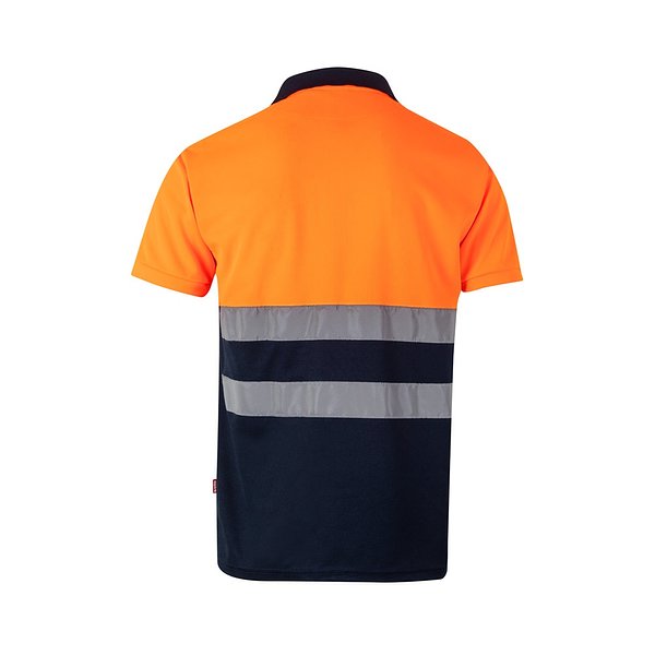 Zweifarbiges Poloshirt im Bird-Eye-Design (160g/m²) mit kurzen Ärmeln, aus Polyester (100%) Nicha