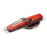 Zusammenklappbares Besteck im Multi-tool Uelleer