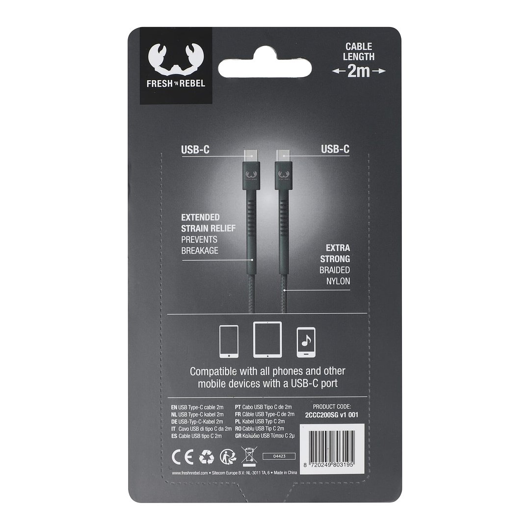 Fresh 'Rebel USB-C Kabel 2.0m Leengie