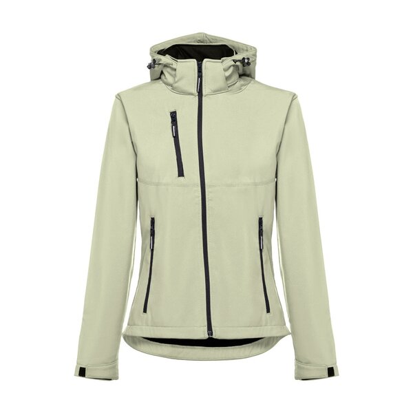 Softshelljacke für Damen, mit abnehmbarer Kapuze Badala