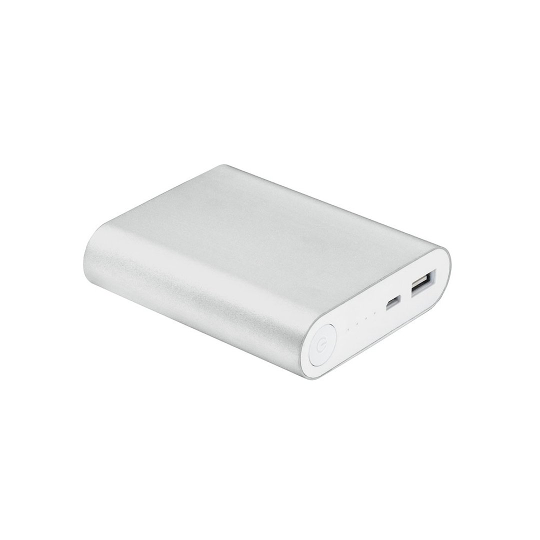 Tragbare Powerbank aus Aluminium mit 7'200 mAh Kapazität Oricch