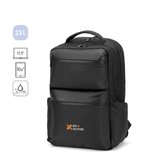 Wasserabweisender Rucksack aus recyceltem Twill mit zwei grossen Fronttaschen, 17 Zoll Leycili