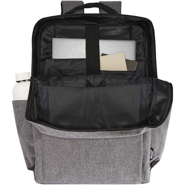 15" Laptop-Rucksack aus recyceltem GRS-Material 15 L - Stein
