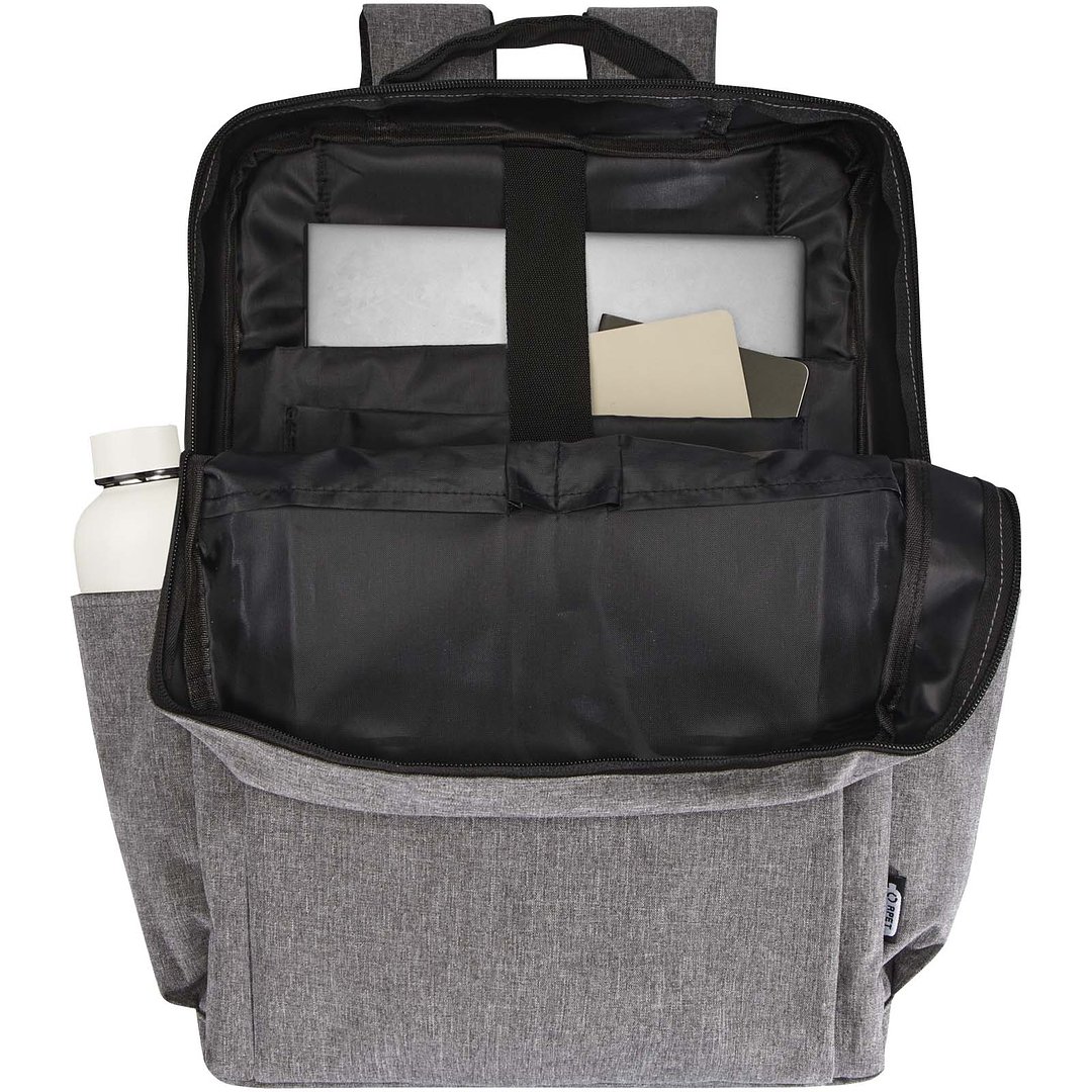 15" Laptop-Rucksack aus recyceltem GRS-Material 15 L - Stein