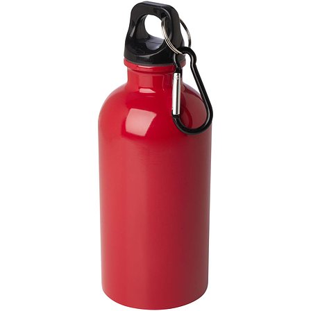 400 ml RCS-zertifizierte, einwandige Trinkflasche aus Edelstahl mit Karabinerhaken - Ongas