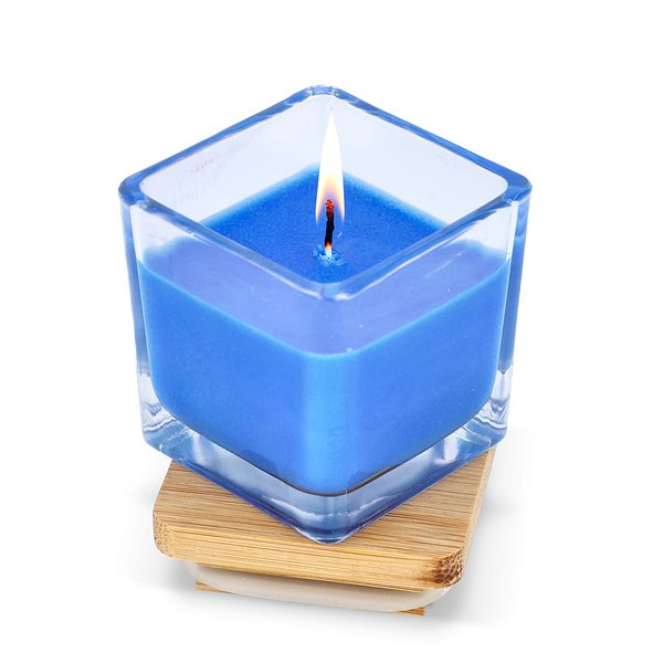 Chakra Kerze auf pflanzlicher Basis im Glasgefäß Utzi