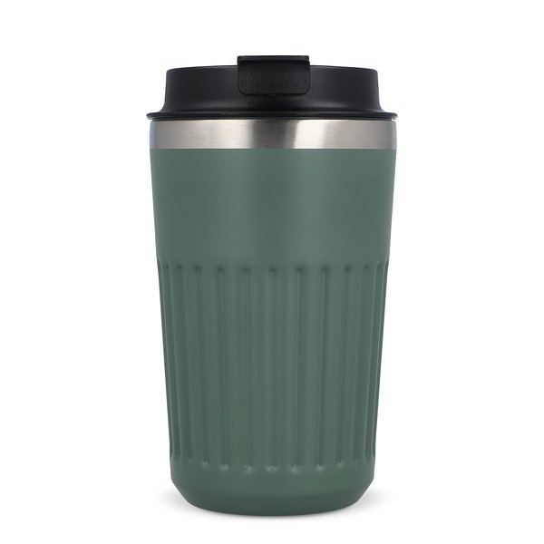 Recycelter Edelstahl-Thermobecher für Kaffee zum Mitnehmen, 400 ml Natianng