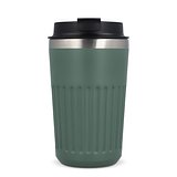 Recycelter Edelstahl-Thermobecher für Kaffee zum Mitnehmen, 400 ml Natianng