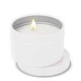 Kirtan-Duftkerze auf Pflanzenbasis in großer recycelter Dose Ellia