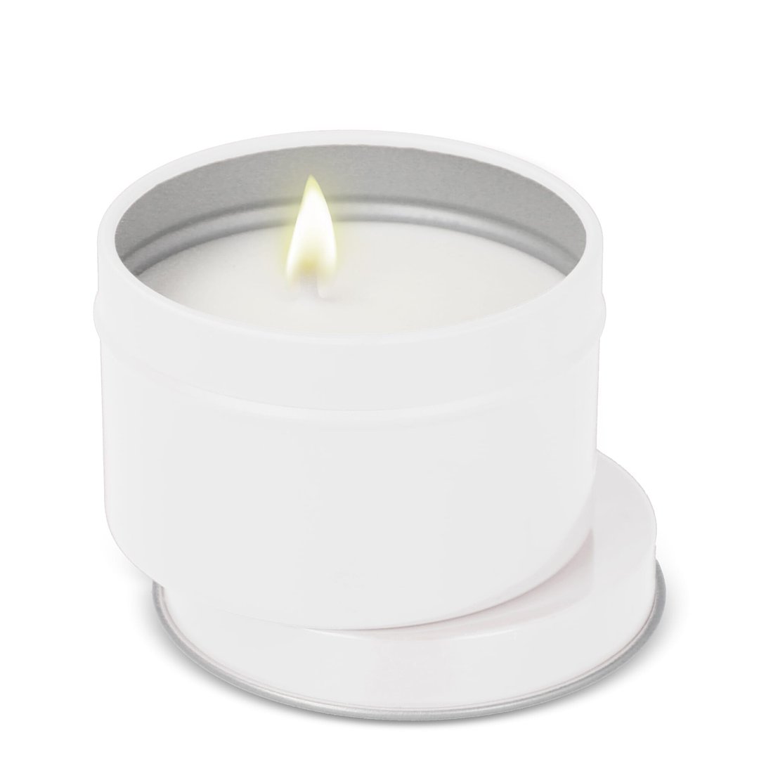 Kirtan-Duftkerze auf Pflanzenbasis in großer recycelter Dose Ellia