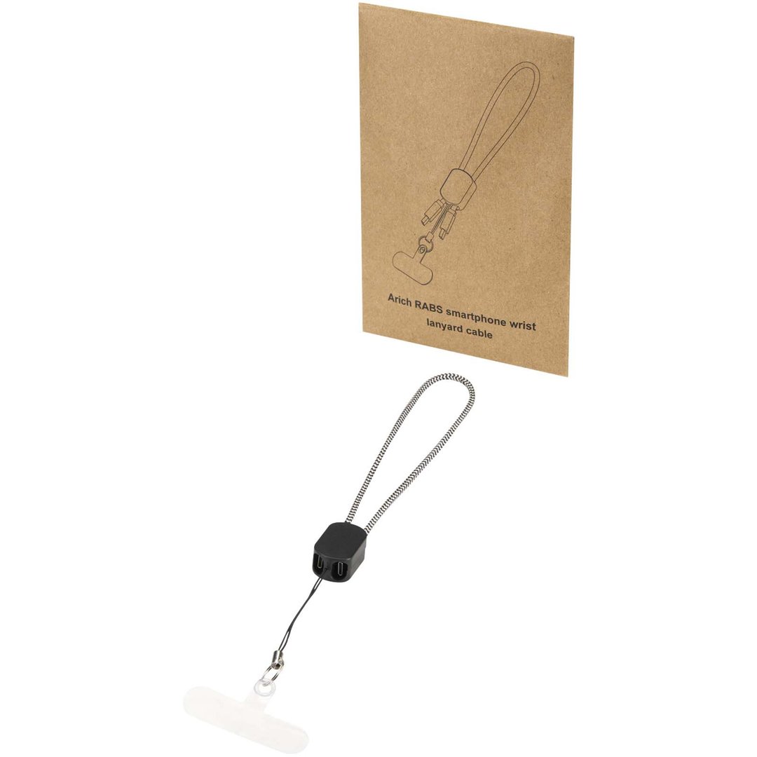 RCS-Handschlaufe aus recyceltem Material mit integriertem 20-W-Ladekabel (Typ C) - Gieritas